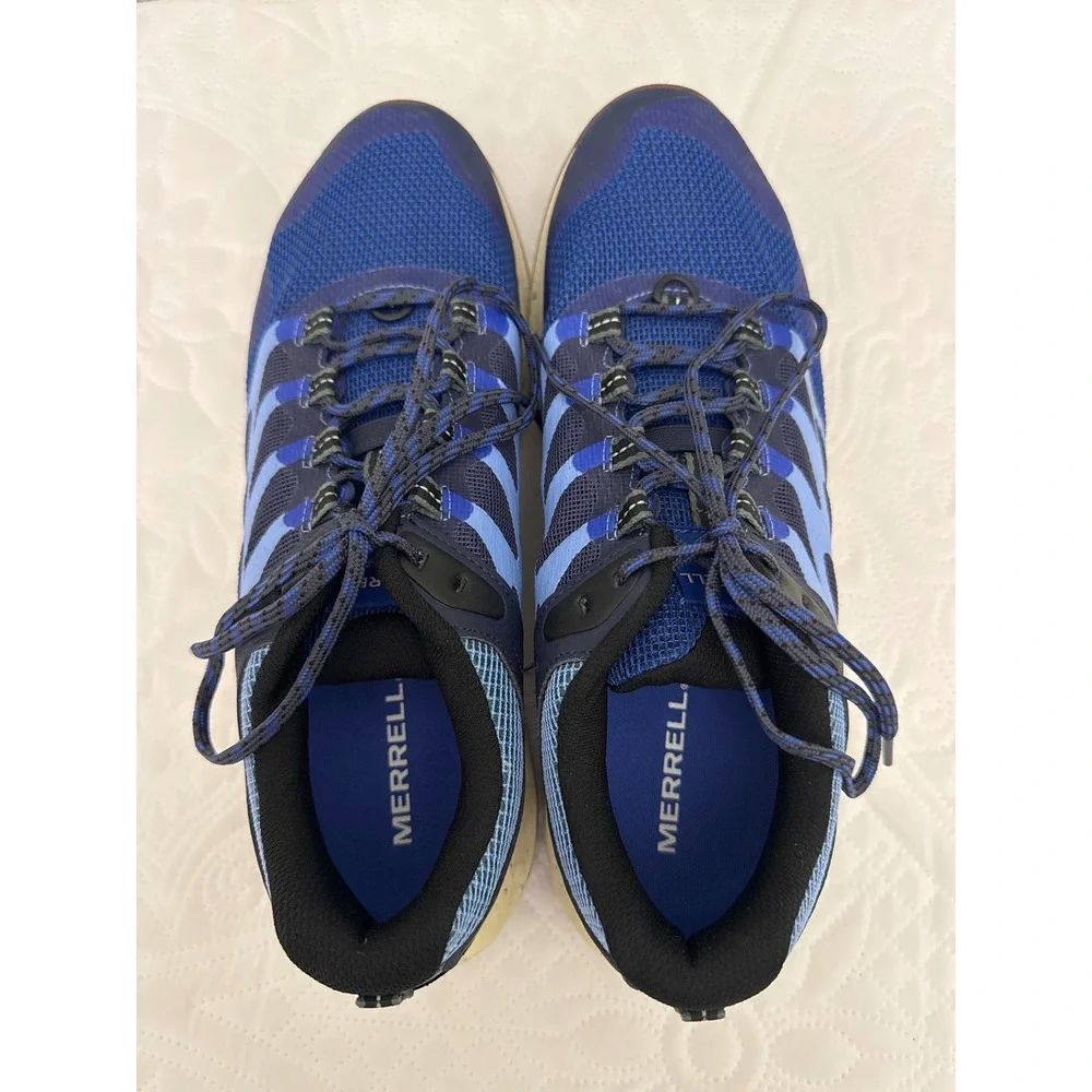 Merrell Nova 3 Blue Trail Running Shoes J068203 Men's Size 10